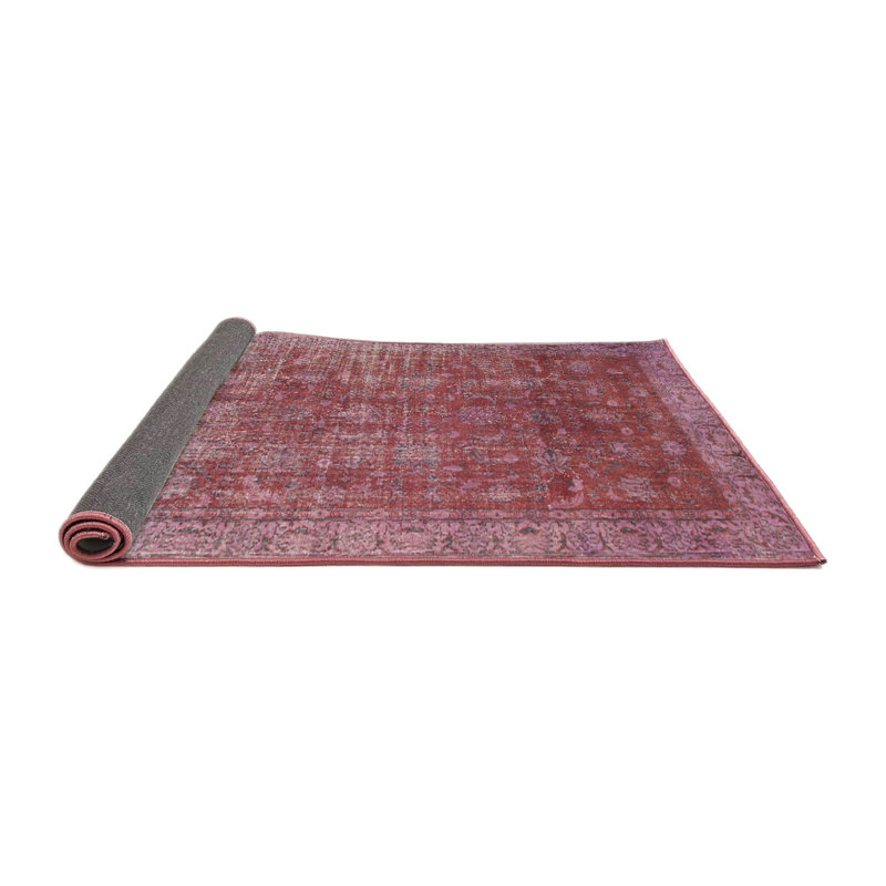 Tapis contemporain brun, Rond 6 pi
