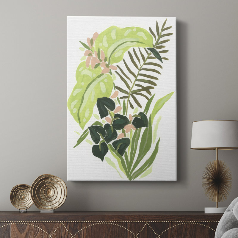 Mélange de feuilles de lime I - galerie sur mesure Cavas, H 18 po x l 12 po