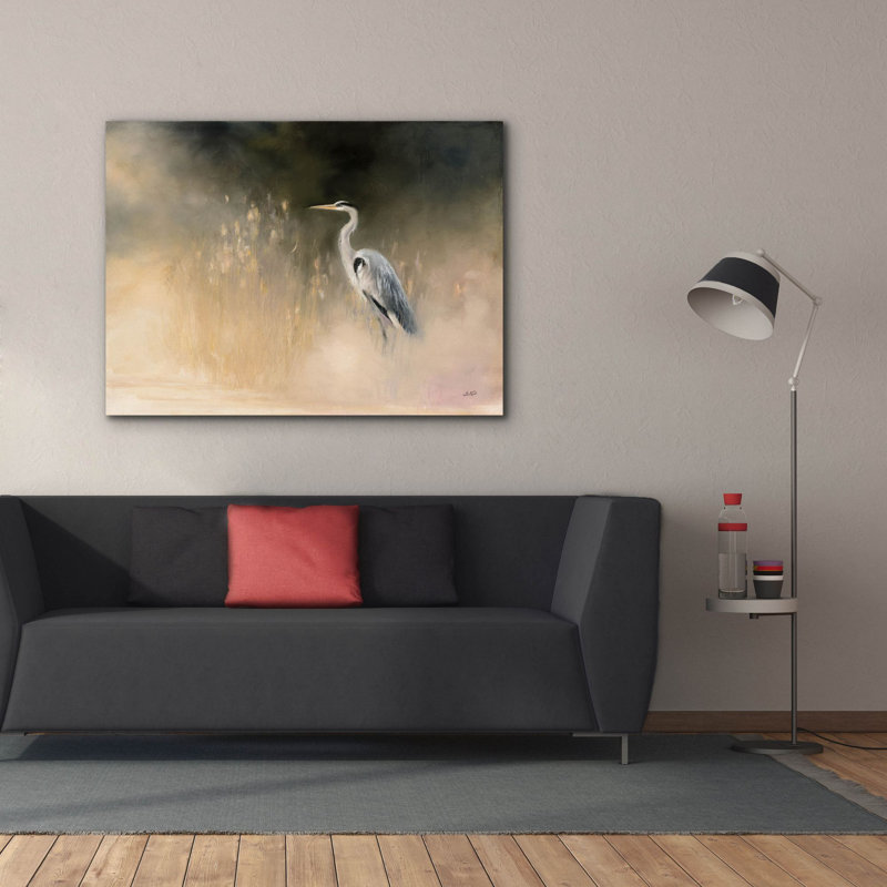 Art mural sur toile Winston Porter «Peaceful Egret» par Julia Purinton, H 40 po x l 54 po x P 1,5 po