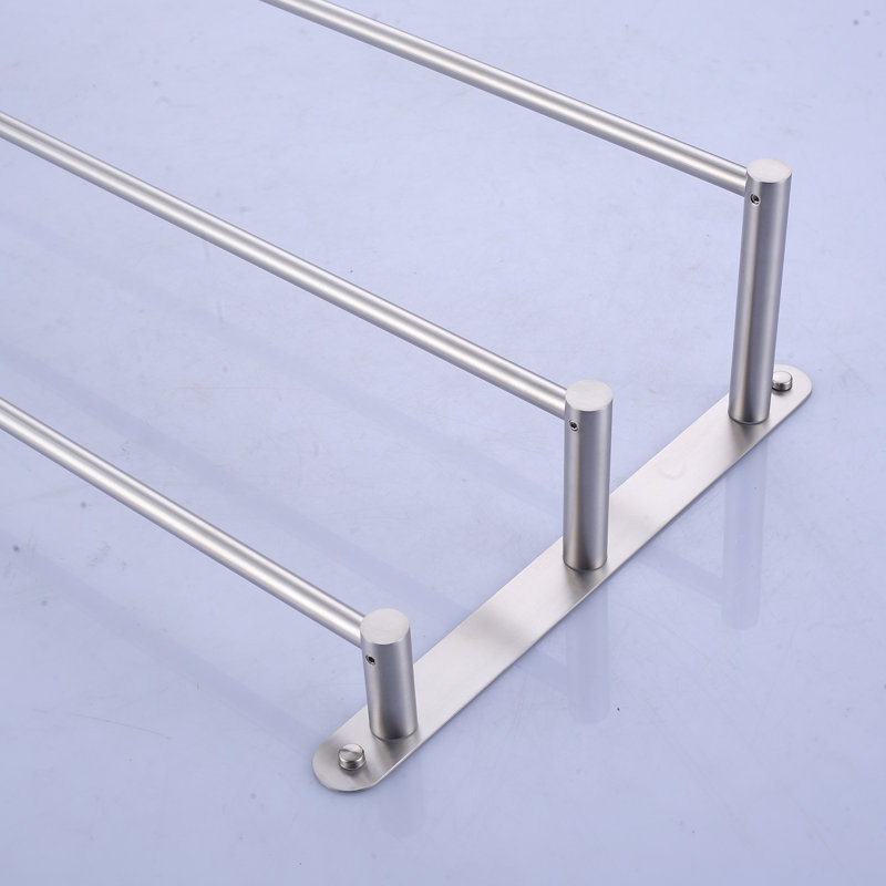 Minimalist European and American series Stainless Steel 1 - Bar Wall Towel Rack, 32", Brushed Nickel
