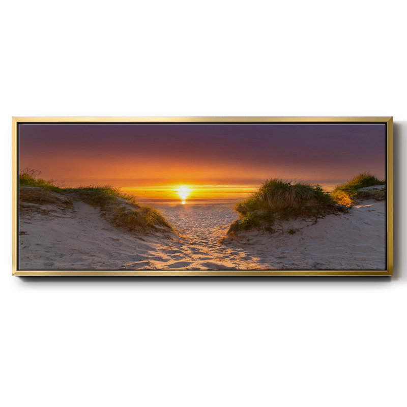Path to Happiness- Framed Canvas, 24" H x 60" W