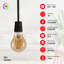 3 Pack B22 LED Filament Bayonet Bulb, 4W Energy Saving Bulbs, Retro Glass A60 LED Bulbs,40W Equivalent, 450Lm, 2700K Warm White A60 Clear Filament Bayonet Cap,Non-dimmable