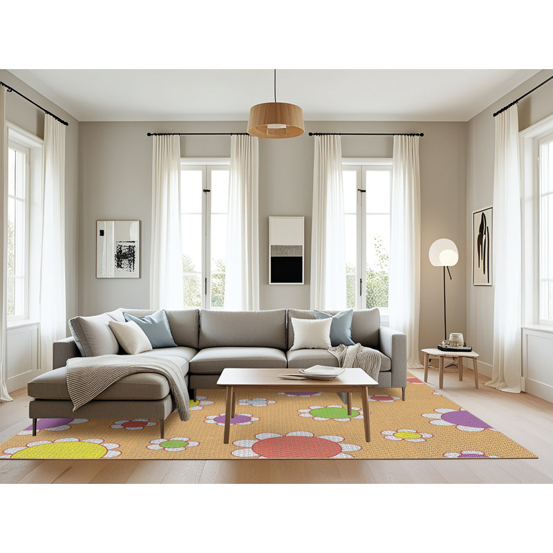 Tapis orange Neema, Rectangle 8 pi x 10 pi