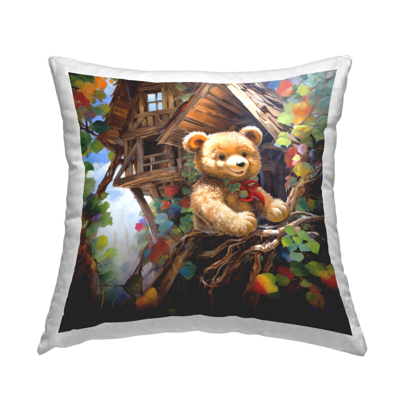 Coussin Teddy Bear in Tree House