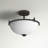 Brucker Glass Semi Flush Mount