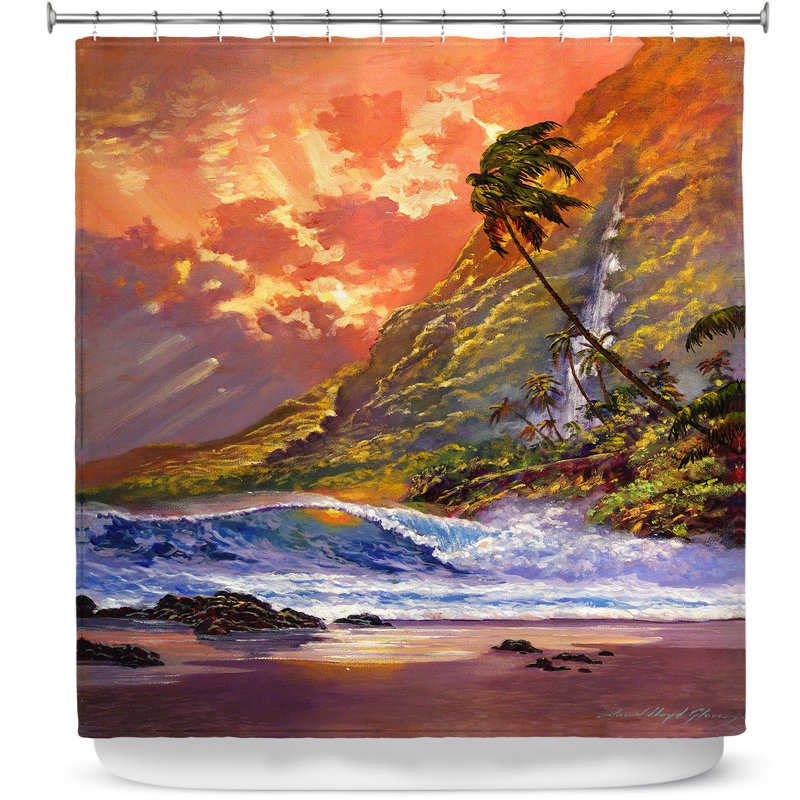 Rideau de douche Dawn in Oahu