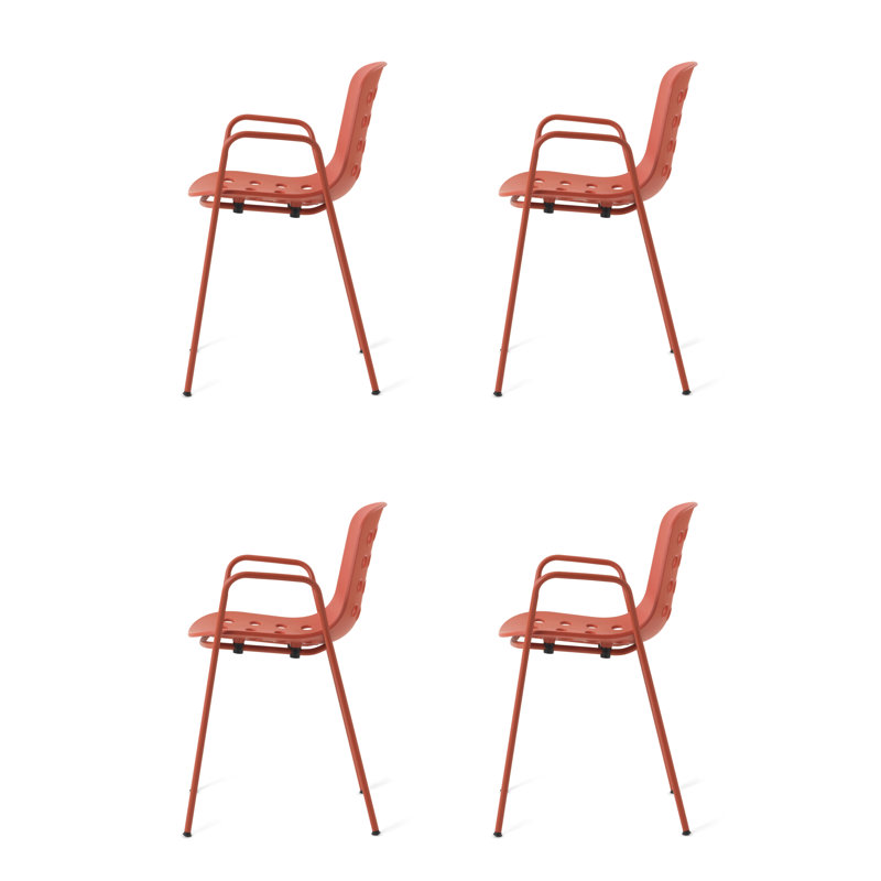 Holi Perforated Armchair, Red