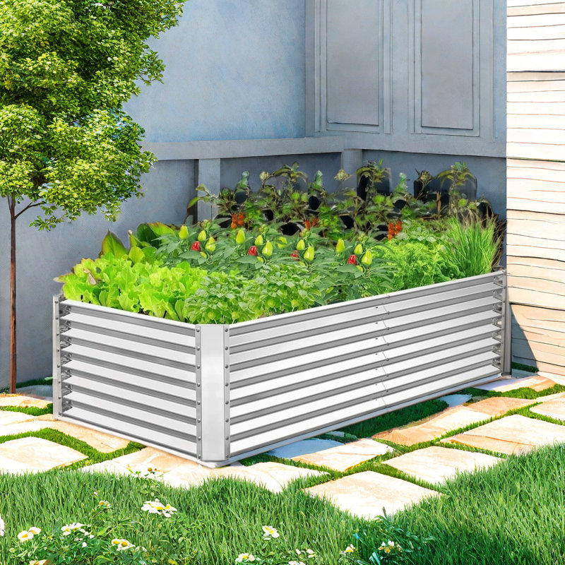 Lit de jardin surélevé galvanisé 6 X 3 X 2 pi Tabethia
