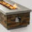 60In Concrete Fire Pit Table With Stone Looks Propane Gas Fire Pit Table