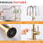 Touchless Kitchen Faucet,Hands Free Automatic Smart Kitchen Faucet Brushed Nickel Gold Smart Kitchen Faucet