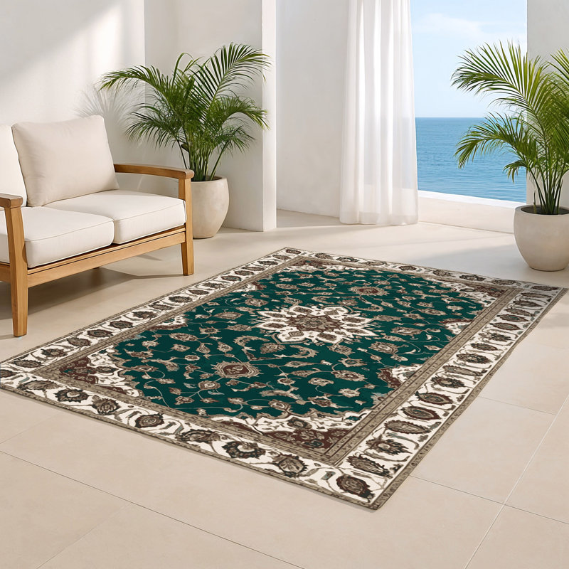 Tapis vert d'intérieur et d'extérieur Tabriz, Rectangle 4pi x 6 pi