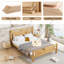 4ft6 Wooden Bed, Double Bed 135×190cm