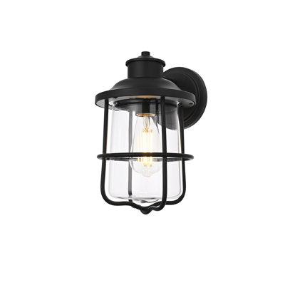 Huxley Outdoor Wall sconce in Black
