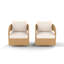 Swivel Outdoor Lounge Chair with Cushions