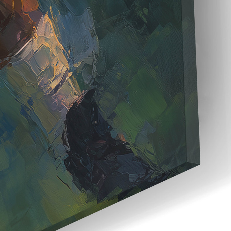  «American Football Legend 1» par Ann Klee, art mural en verre acrylique, 12 po x 16 po