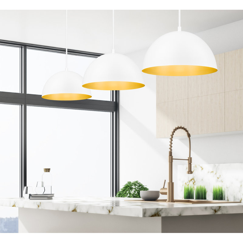 Luminaire suspendu blanc mat 16 lumières Vega, Blanc