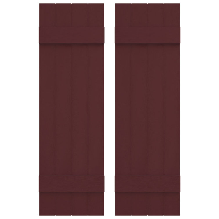 Builders Edge, volets sur mesure TailorMade jointés, volets Board-n-Batten, avec volets à volets
