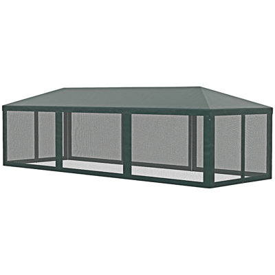 Outdoor Event Shelter Gazebo With Removable Mesh Sidewalls