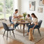 Chaise d'appoint rembourrée en similicuir Chardee-1647928888