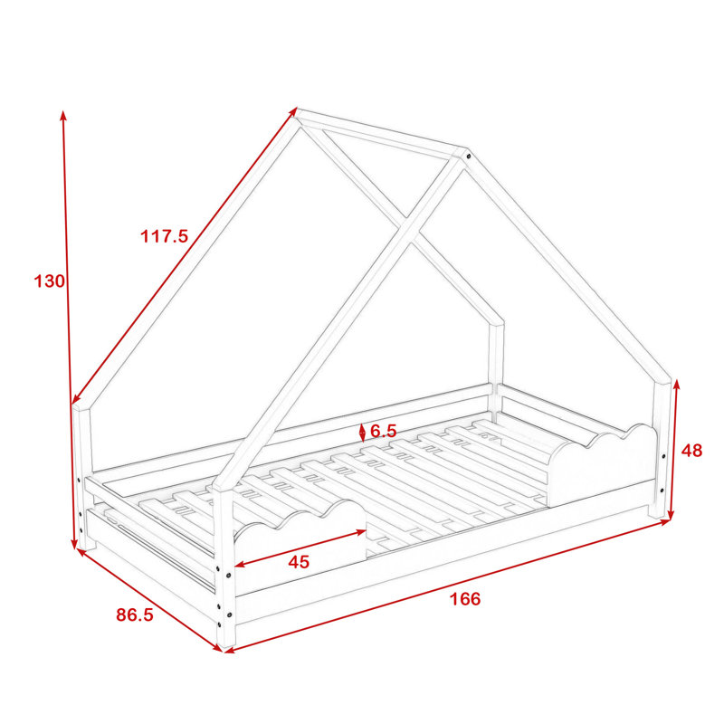 Jiang 80 X 160 Cm Storage Bed, White