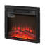 Foyer électrique 18 po 1400 W 120 V, flammes réalistes, verre trempé noir, 3 intensités de flamme, foyer à chaleur, puissance calorifique, flamme, télécommande, salon essentiel