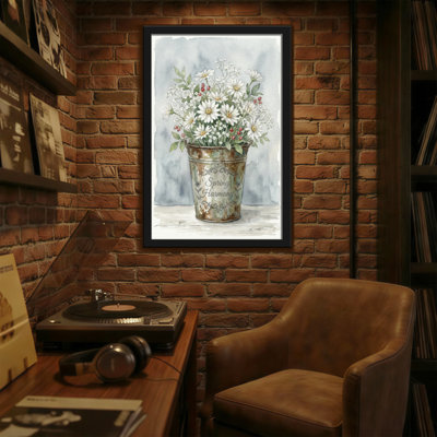 Plants & Flowers Spring Harmony Floral Bucket Art Print