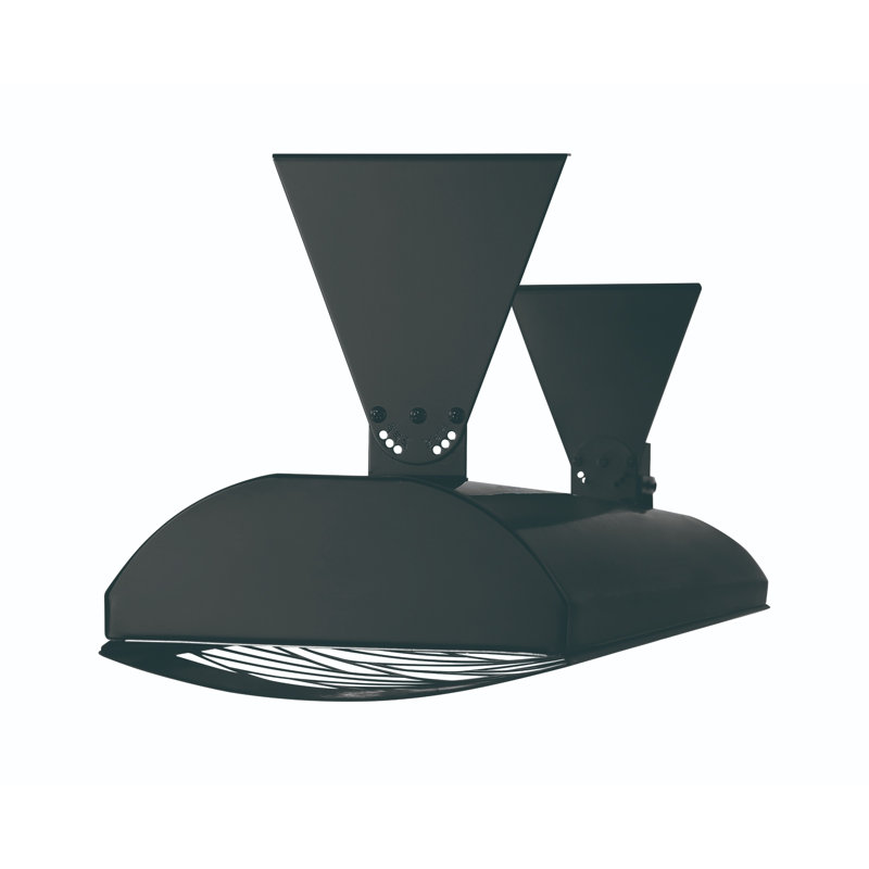 Chauffe-terrasse électrique à élément simple 39 watts Eurofase 2000 Watts, Noir mat