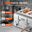 Grille-pain rétro en acier inoxydable, 4 tranches, 1625W