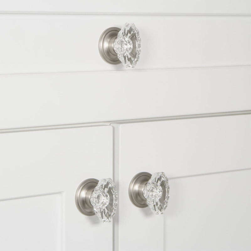 Biarritz Cabinet Knob, Satin Nickel