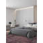 Tapis unique en laine noué à la main de style mauve foncé des années 2000 5 pi 11 po x 9 pi
