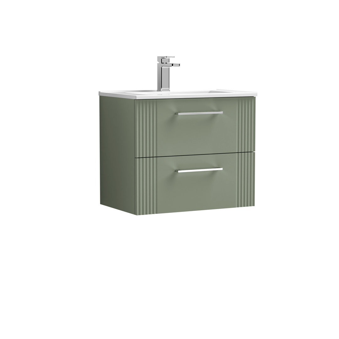 Deco 605mm Single Bathroom Vanity with Integrated Vitreous China Basin