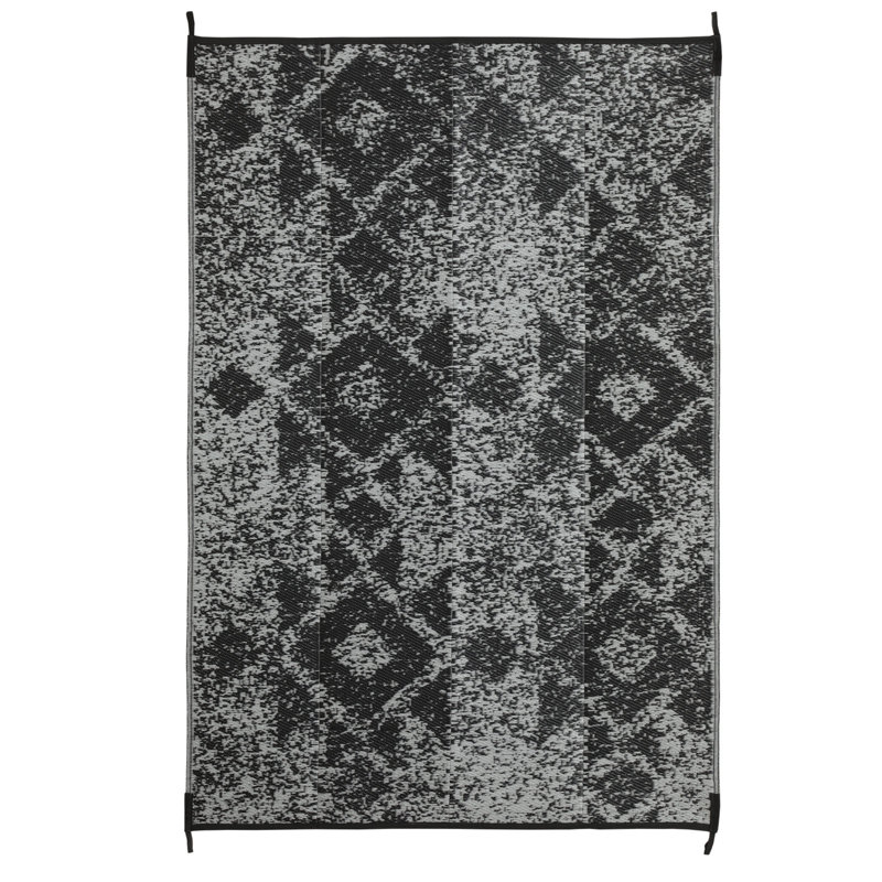 Tapis d'extérieur gris Costa Rica, Rectangle 6 pi x 9 pi