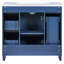 Ensemble de meuble-lavabo pour salle de bain avec comptoir de lavabo, armoire avec porte à fermeture douce et tiroir-393158065