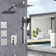 Shower Systems With 11.8"Rain Shower And High Pressure Handheld, 3 Body Jet Faucet, Rough In-Valve