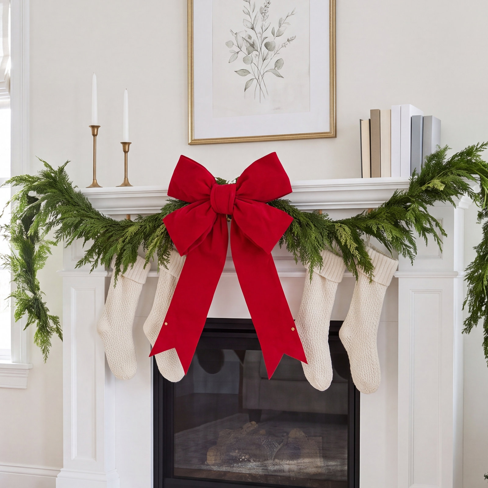 Vickerman 48" Velvet Bow, 36" H x 9" W x 45" D