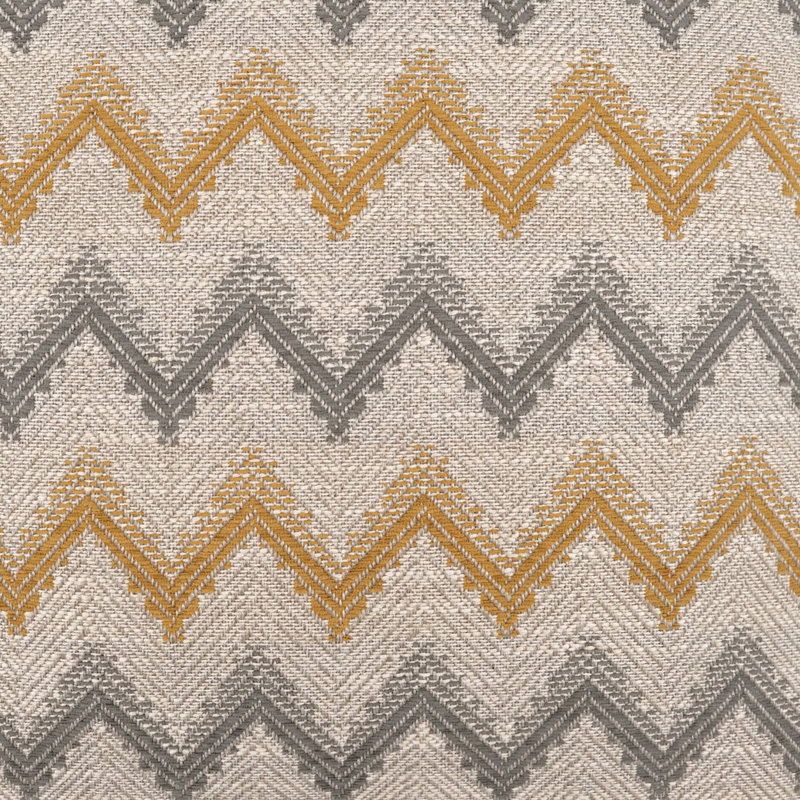 Parquet Chevron Reversible Throw Pillow, Gold, Square 36"