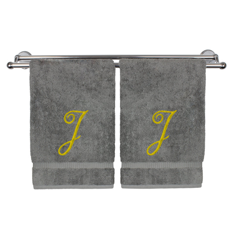 Super Plush Washcloth, Gray/Gold, J