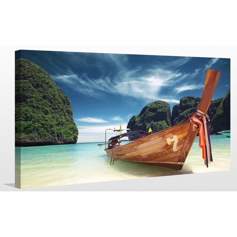 « thaïlande », reproduction de photo sur toile tendue, H 28 po x l 48 po x P 1,5 po