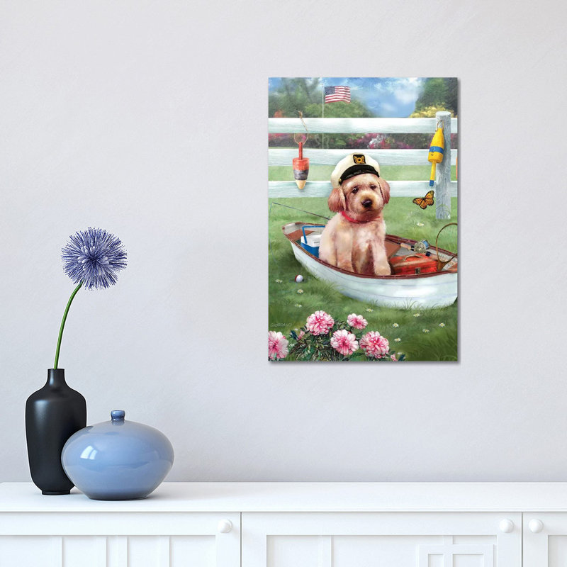 Captain Of The Ship by Giordano Studios - Wrapped Canvas Gallery-Wrapped Canvas Giclée, 30.48 cm H x 45.72 cm W