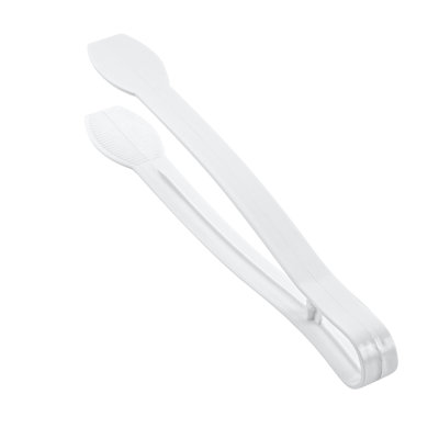 Restaurantware-Cater Tek 9 Inch Serving Tongs, 100 Disposable Tongs For Catering - With Ridged Tips, Heavy-Duty, Clear Plastic Food Tong, Long Handle, For Weddings, Buffets, Catering Events