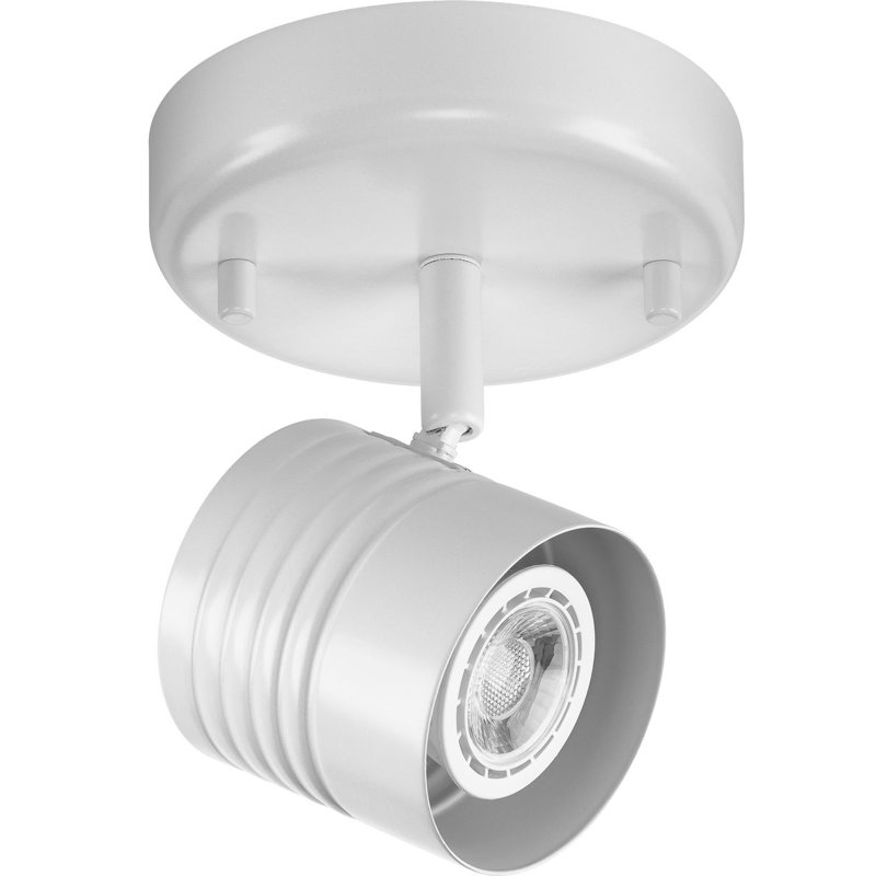 Brushed Nickel One-Head, Satin White