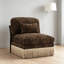 Fauteuil sans accoudoirs en chenille léopard avec 1 coussin-1988076148