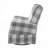Rolled Arm Swivel Chair With Glider