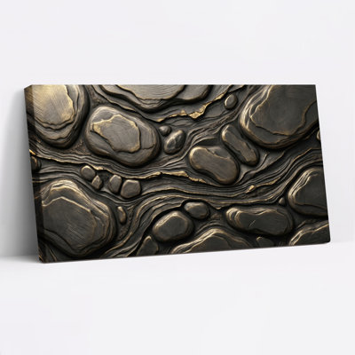 "Stone Texture", reproduction d'art sur toile, ensemble de 1