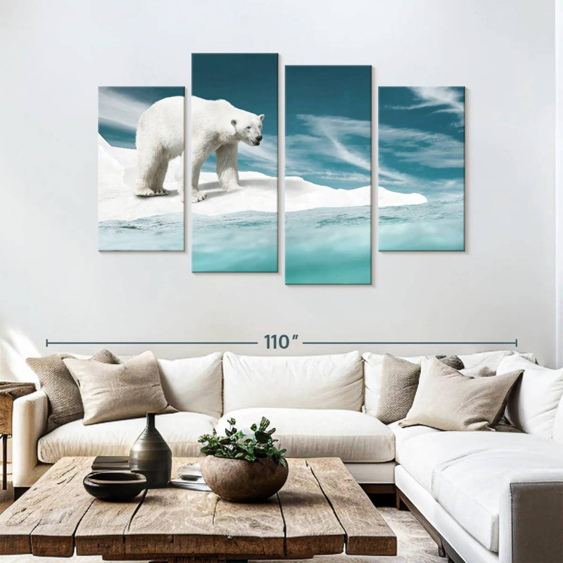 Brampt Ice Bear, 54" H x 84" W
