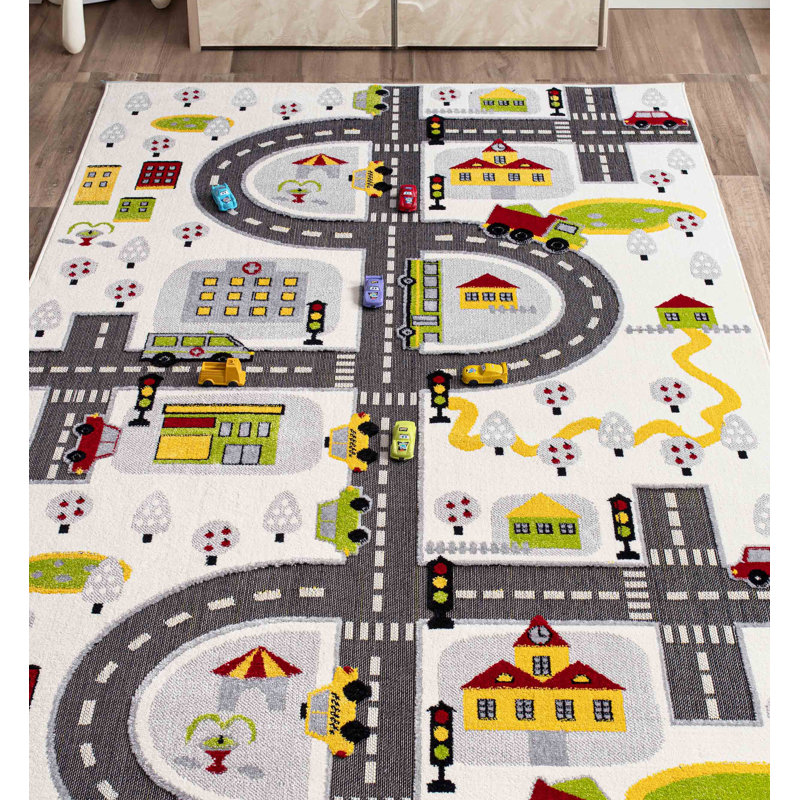 Roselli Machine Made Indoor / Outdoor Area Rug, Rectangle 2'8" x 4'11"