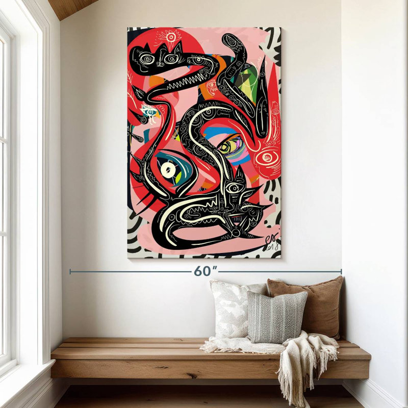 Kelan Graffiti Mystic Snake, 51" H x 34" W