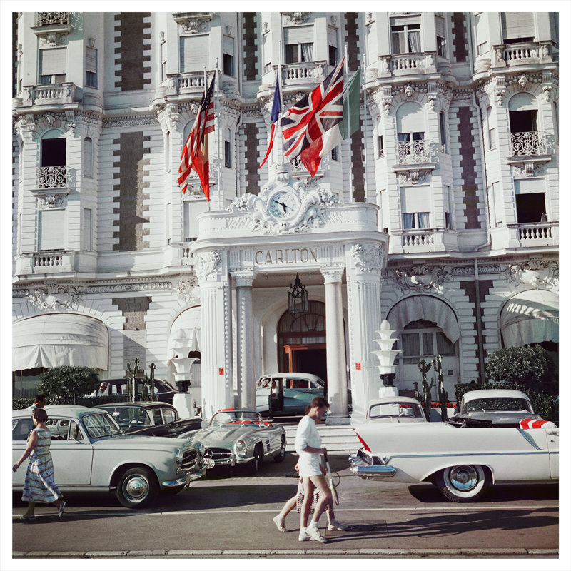 Carlton Hotel Print by Slim Aarons, 45" H x 45" W x 0.1" D, Unframed