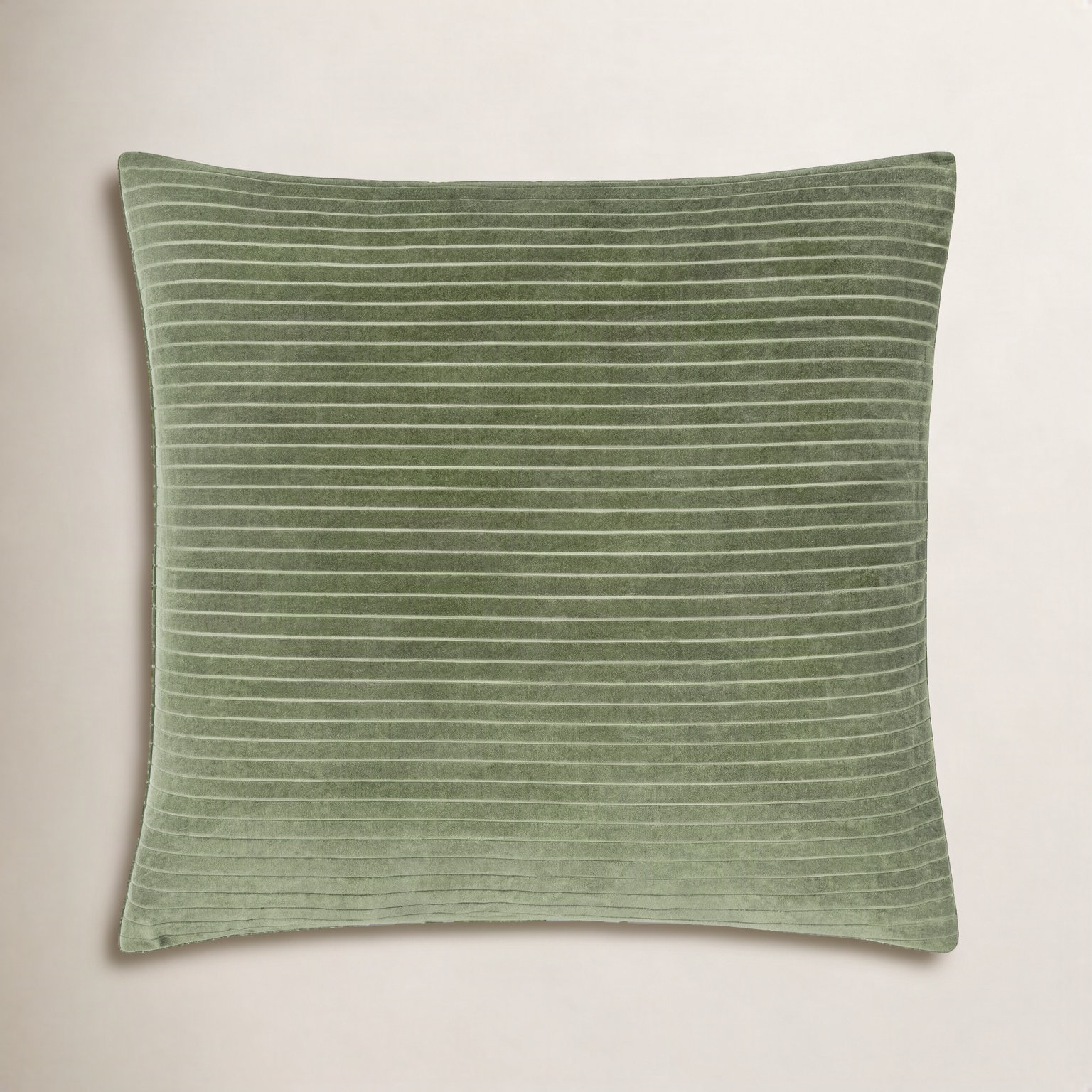 Westridge Cotton Pillow Cover, 20" x 20", Olive, Polyester/Polyfill
