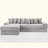 Boneless Oversize Cloud Couch, L-Shape Sofa, Convertible Floor Sleeper Sofa Bed, No Assembly ,Eight Pillows,3-In-1,Side Pocket,Corduroy-360802358-360802359